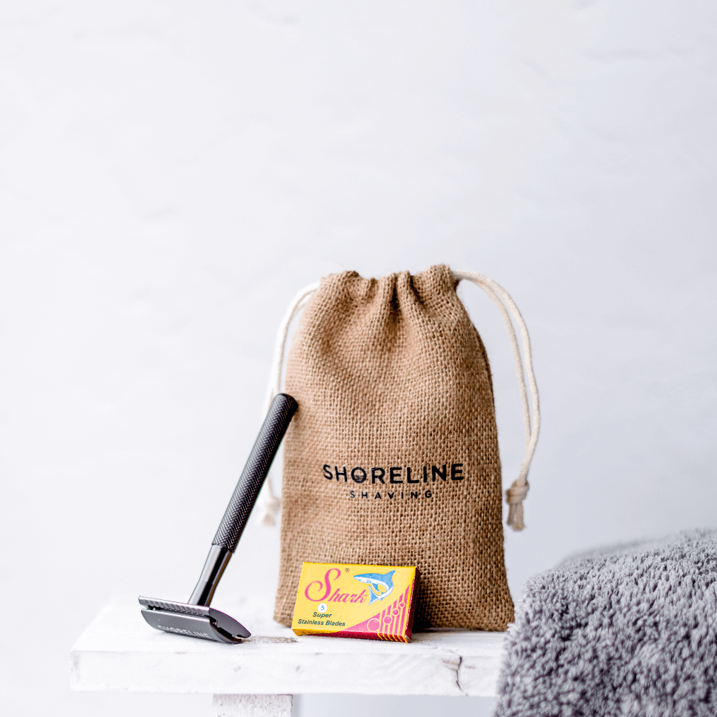 Metal Safety Razor - Matt Black | Shoreline Shaving | Life Before Plastic